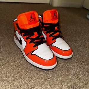 Jordan 1 Mid Turf Orange (GS)